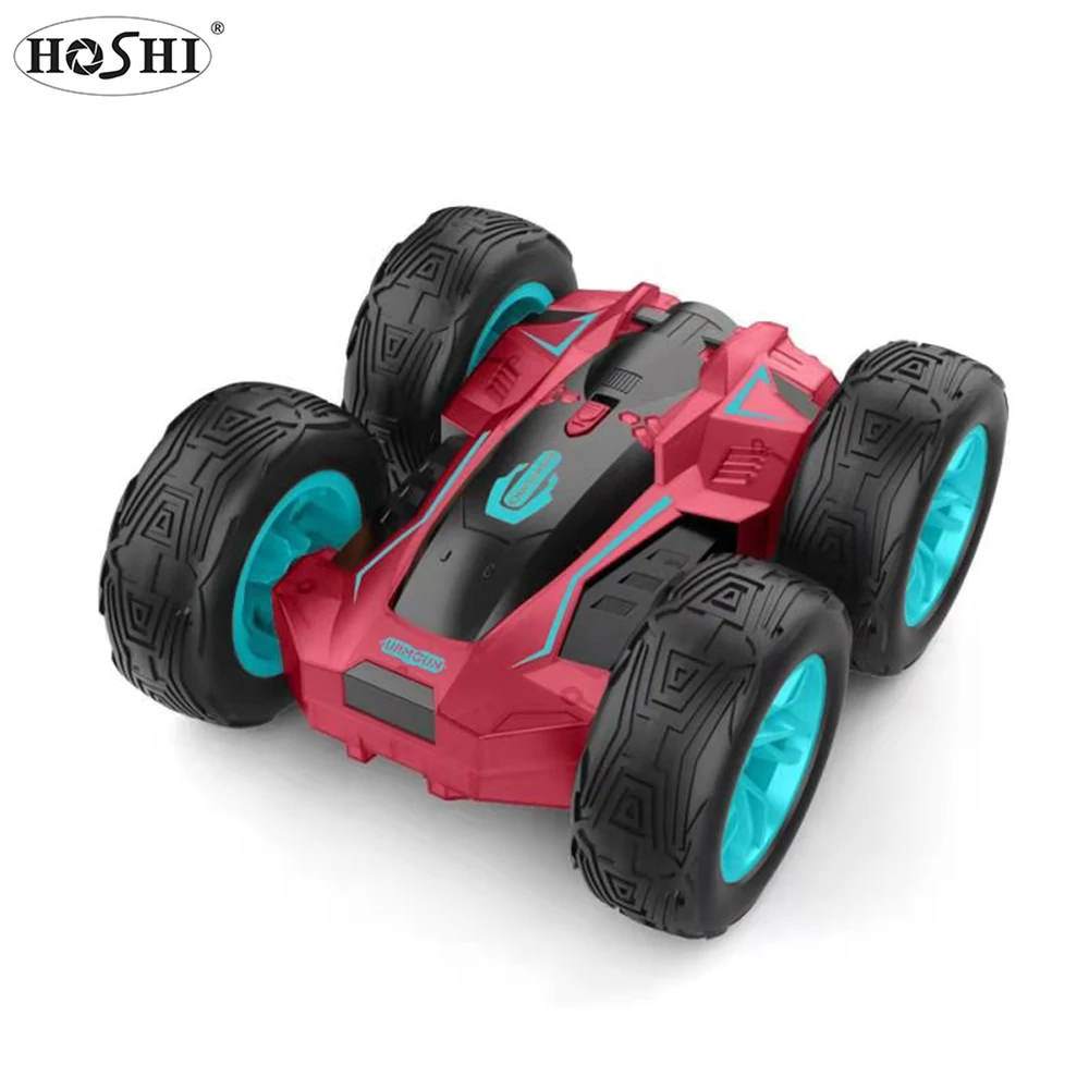 

HOSHI TKKJ L802 Mini Stunt Car 2.4G Remote Control Car 4X4 Remote Control Car Double-Sided Four-Wheel Rollover RC Twist Model, Green/red