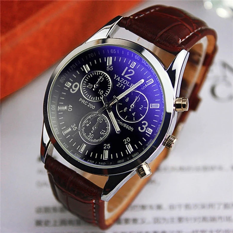 

Yazole Brand Quartz Watch Men New Fashion Back Light Waterproof Casual Business Men Watch Quartz-watch Relogio Masculino