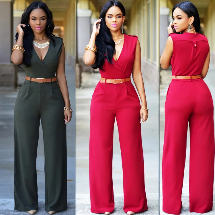 

jumpsuit women 2021 v-neck jumpsuits biker shorts two piece set