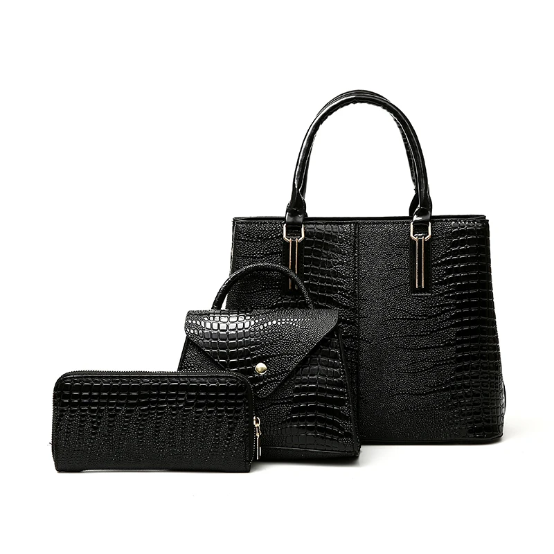 New Luxury Handbag   Shoulder Bag 3 Pieces Set  PU Women's Bag Fashion Women Shoulder