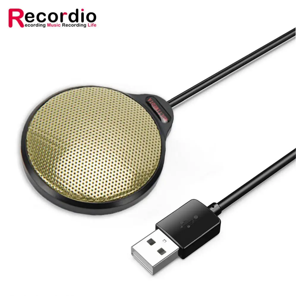 

GAM-UM02 Brand New Recordio Condenser Microphone Made In China, Black, silver, golden