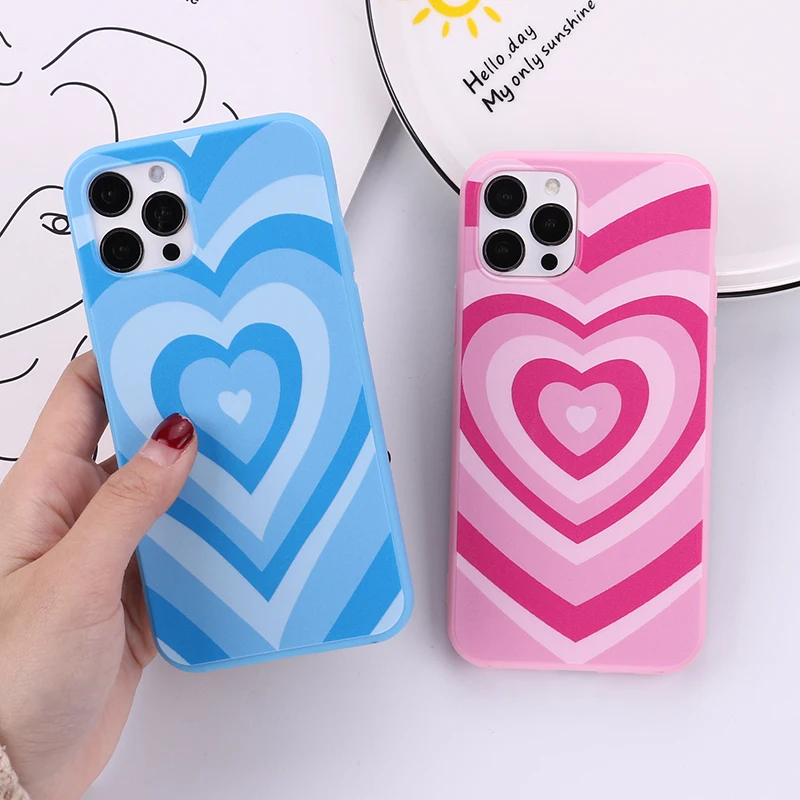 

Soft Silicone Latte Love Coffee Heart Phone Cover For iPhone 12 13 Pro Max X XS XR Max 7 8 7Plus 8Plus SE Soft Candy Case Fundas, Mix colors