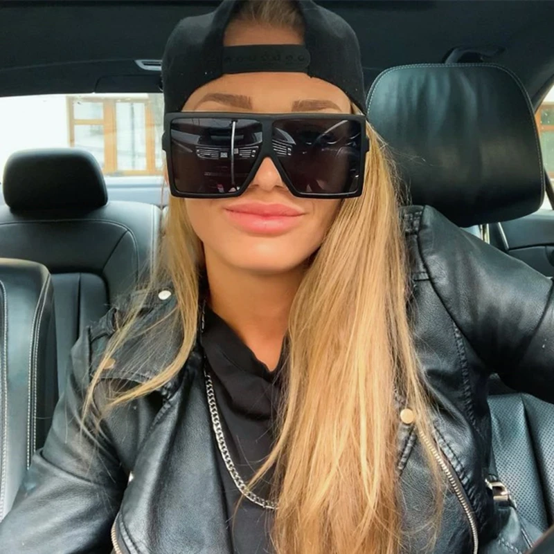 

Factory Price Square Oversized 2020 Sunglasses Women HESHENG Trendy Fashionable Sunglasses 2020 For Women
