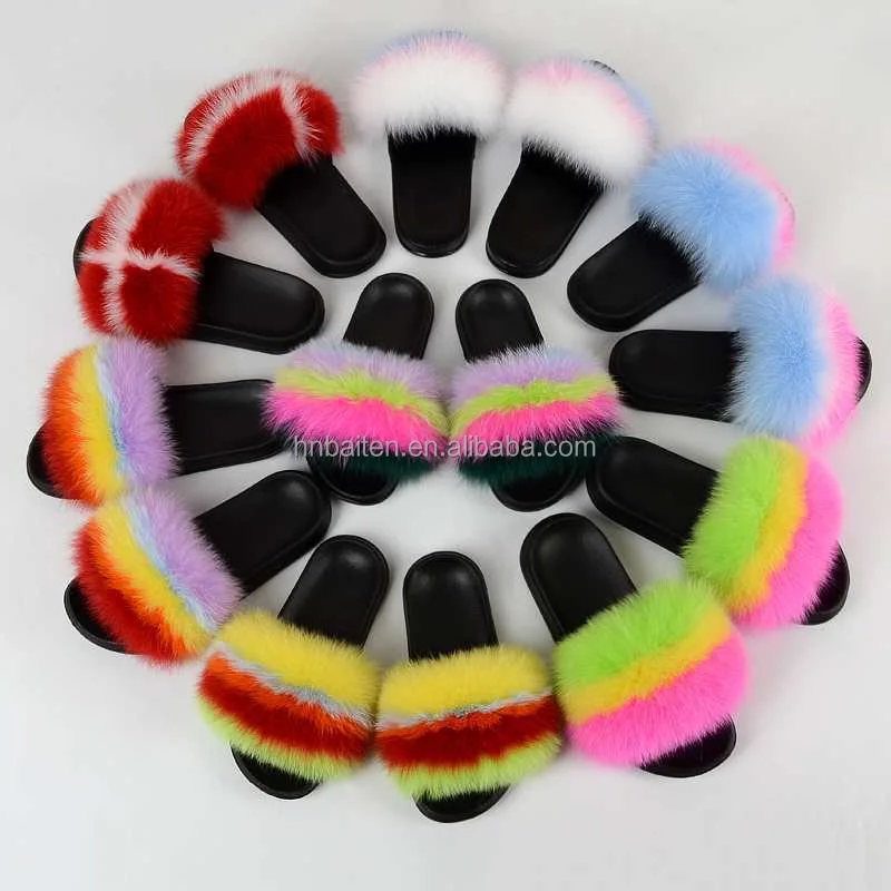 

Hot selling Color wool slippers for women latest design indoor outdoor fluffy slippers fur slippers shoes stock fashion sandals