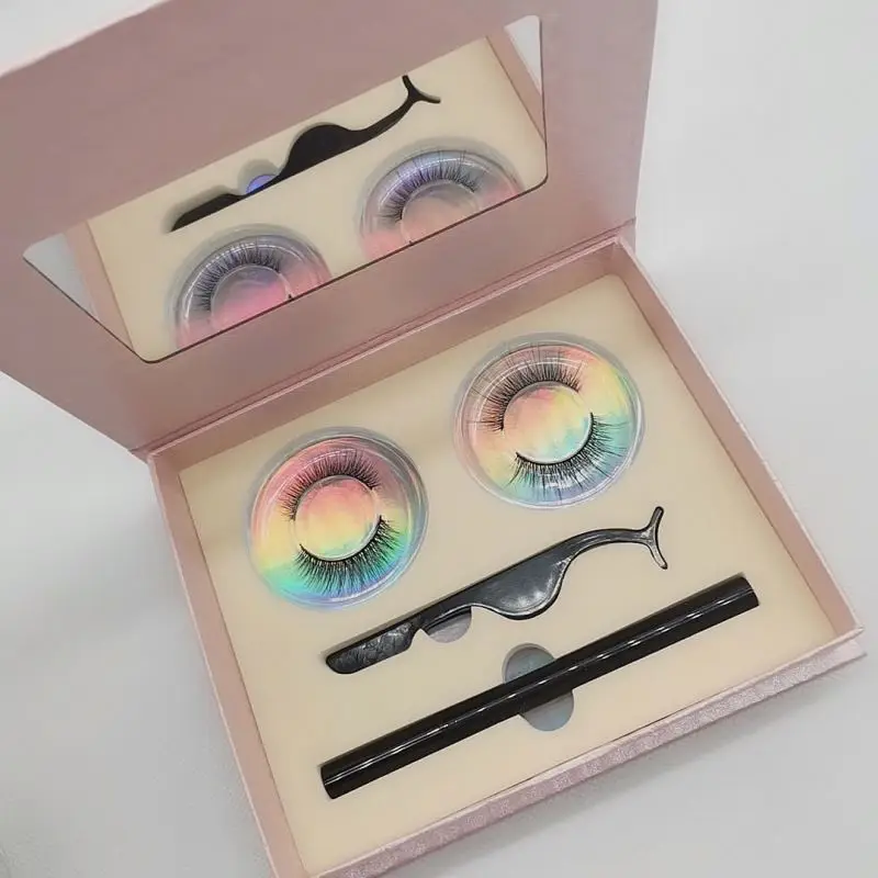 

custom packaging box eyelashes private label eyelash vendor 5d mink lashes eyelashes box with tray, Natural black