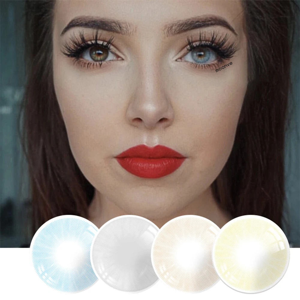 

moonve contact lenses high quality soft coloured contacts cheap natural colored contact lens, 13 colors