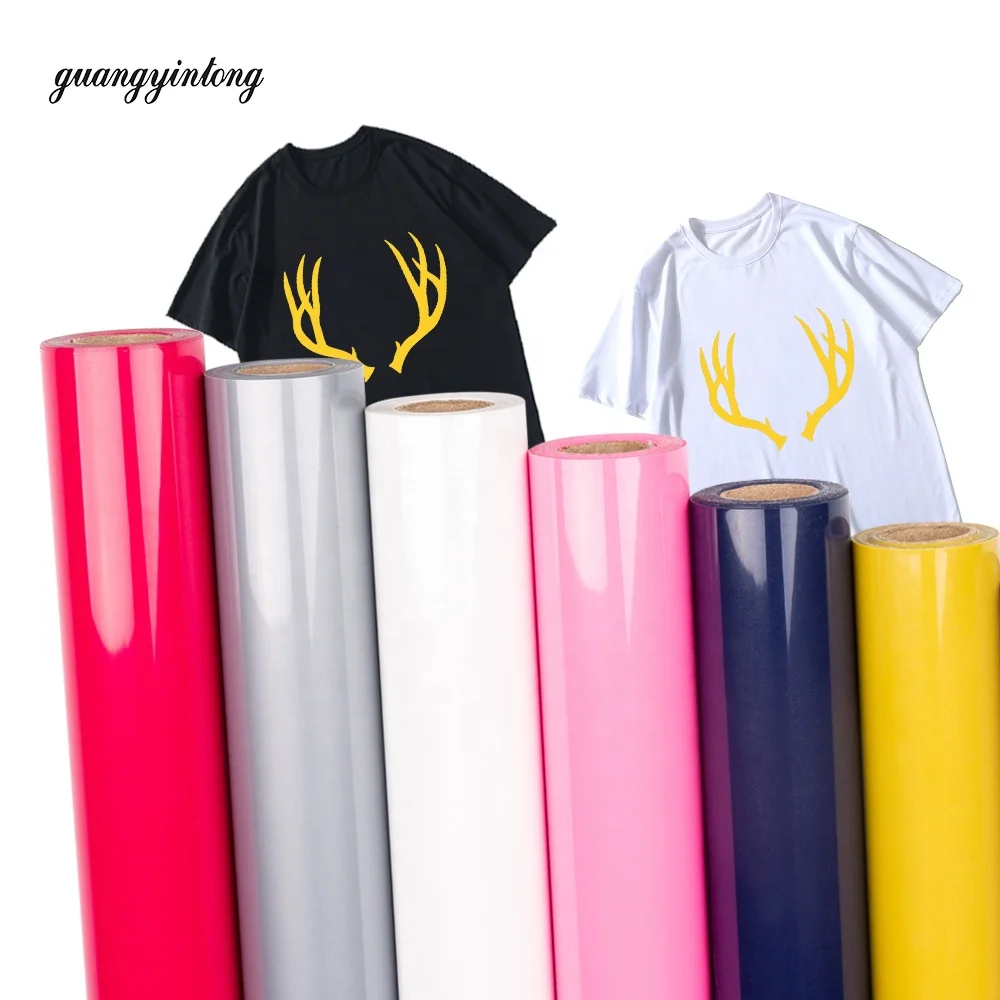 Guangyintong Heat Transfer Vinyl PVC Matte Vinyl Iron on Vinyl Roll Best Htv for T Shirts Htv