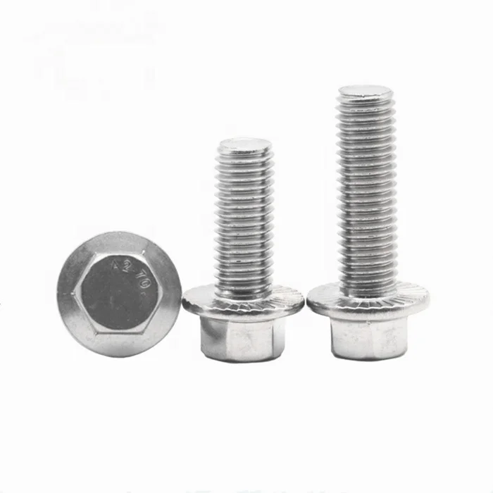 
SS 304 stainless steel A2-70 DIN 6921 Hex flange bolts 