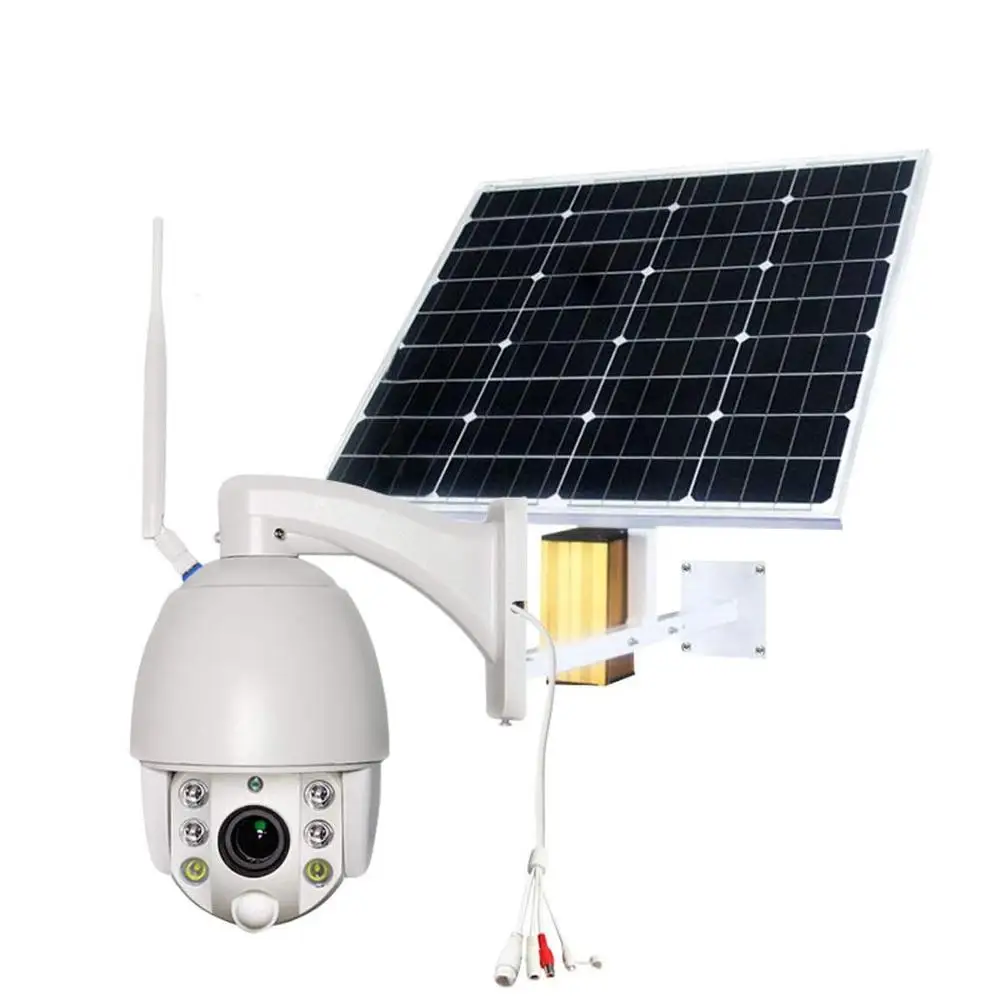 

Compatible 4G LTE solar Wireless Camera, Night Vision Waterproof, Motion Detection,monitor from Smartphone,Tablet, White