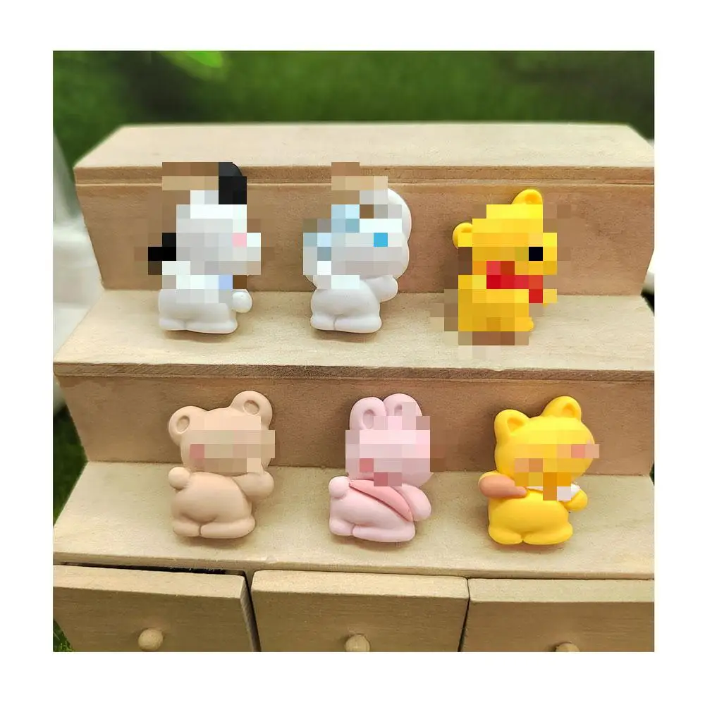 

Cartoon Cute Rabbit Bear Dog Resin Cabochon Flatbacks Kawaii Animals For Phone Decor DIY Scrapbooking Hair Accessories