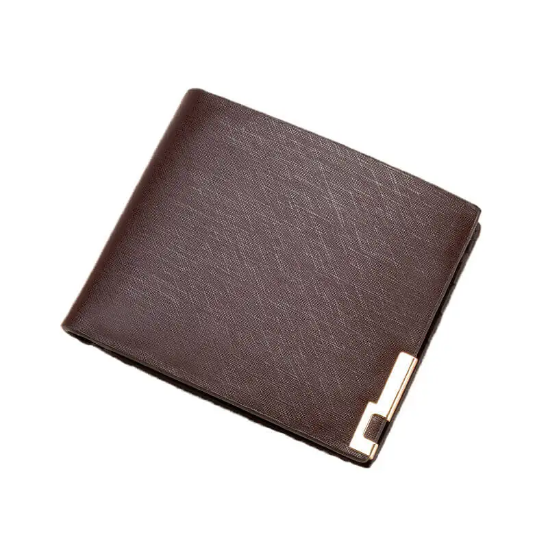 

YS-W088 Wholesale new men's simple design pu leather card holder short thin wallet