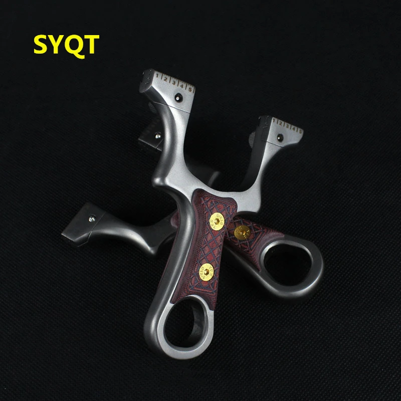 

SYQT New Stainless Steel Slingshot Hunting Slingshot And Rubber Band Bow Outdoor Shooting Game Hunting Catapult