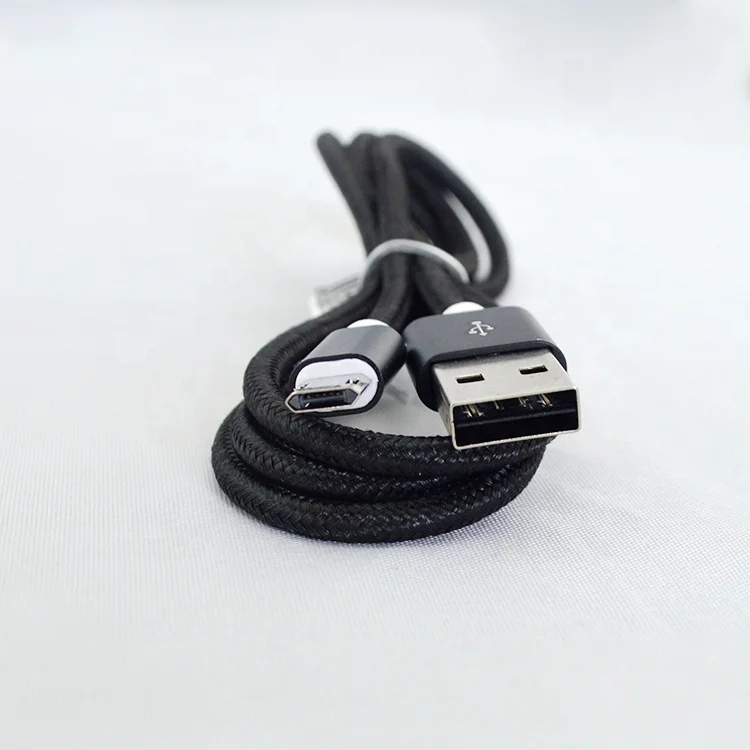 

Customized V8 Fast Charger Data Transfer Nylon Braided Two Sided USB-A to Micro USB Cable 2.4a 1m 2m 10ft with Dropshipping, Gold, silver, pink, red, blue, black etc