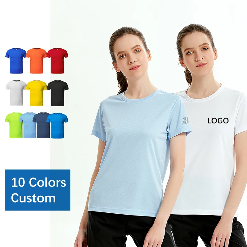 

Wholesale Ladies Summer Sportswear Cothing Plus Size Womens T shirts Custom Printing T-shirt