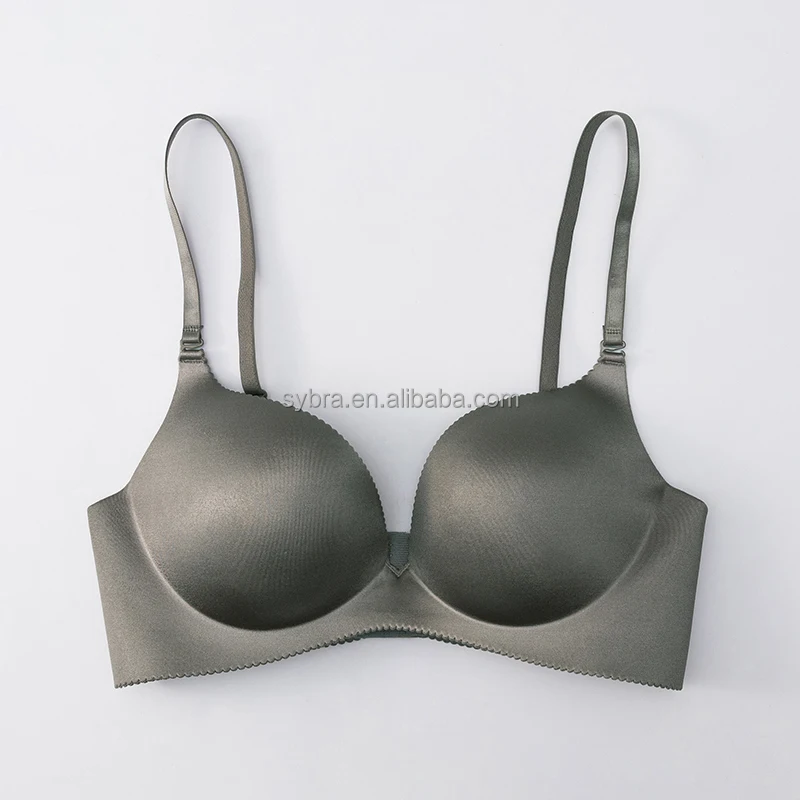 

Women fashion custom 32b 34b 36b 38b 40 b size underwear thick cup bra gathered adjustment simple comfy wireless bra, 7 color as pictures