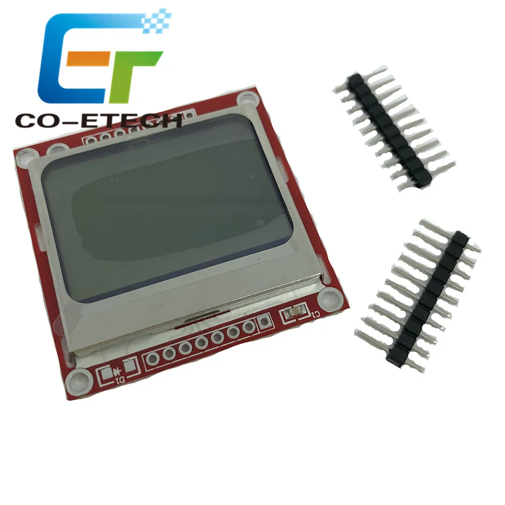 5110 Módulo LCD Adaptador de PCB retroiluminación blanca par 5110 Módulo LCD Adaptador de PCB retroiluminación blanca par