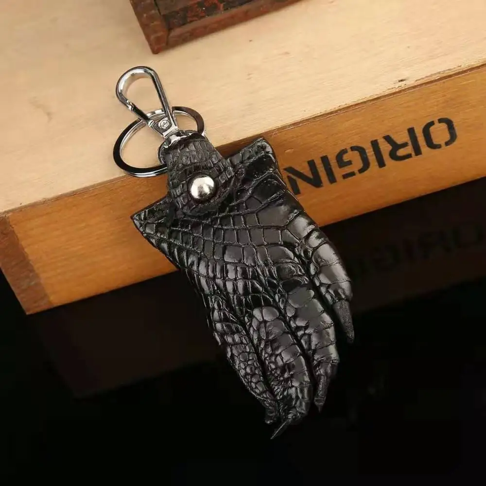 

New Luxury Vintage Real Crocodile Clutch leather key chain