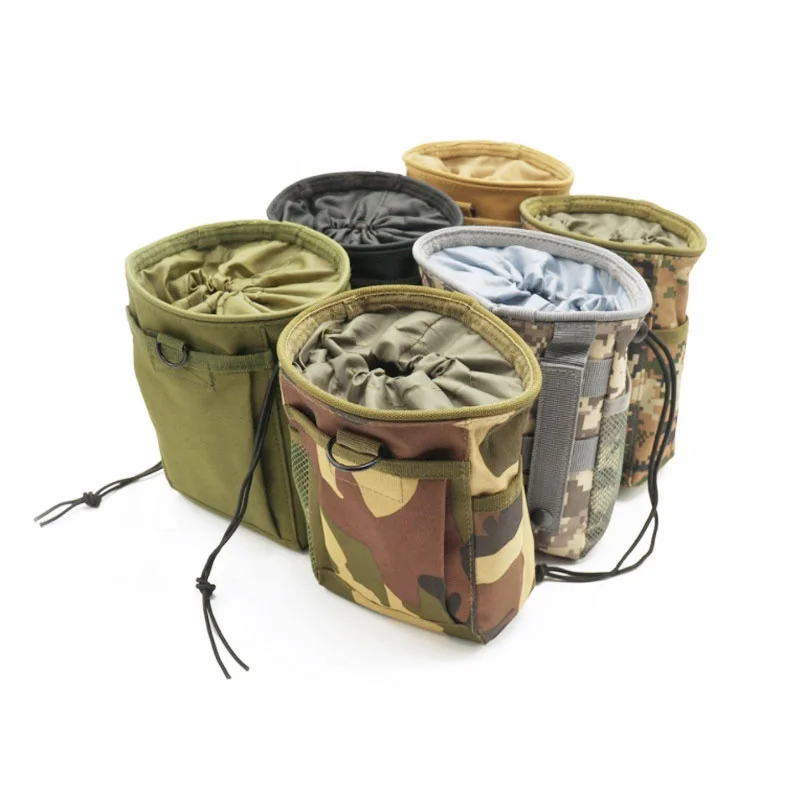

Folding Military Utility Belt Fanny Hip Holster Bag Molle Ammo Tactical Dump Drop Utility Hunting Pouch Bag