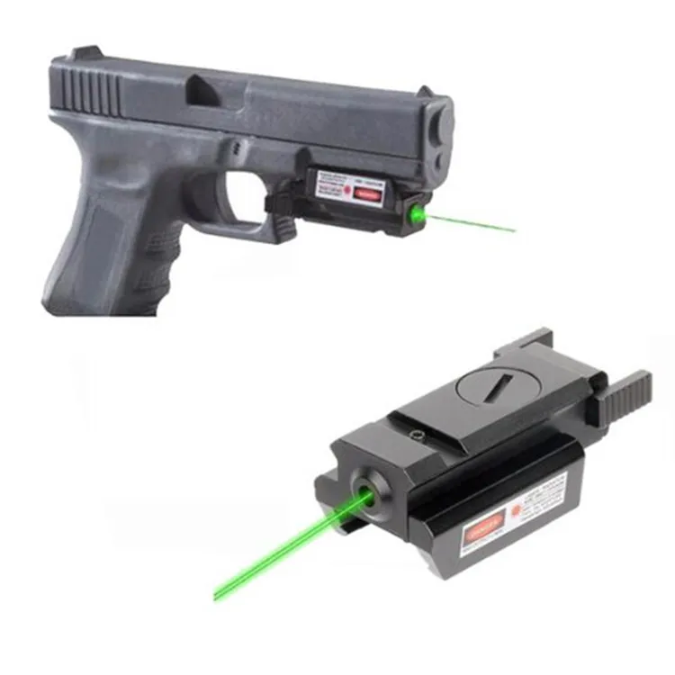

Shooting Accessories Weapon Gun Green Laser Sight Scope Tactical For 20mm mount gun Pistol glock laser Pointer sight, Black