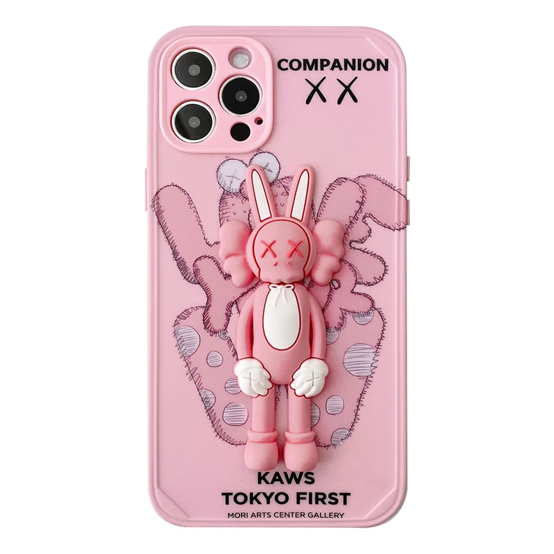 

2021 Kawaii 3D Cartoon Silicone Smartphone Case For iPhone 12 11 Pro Max X XS 7 8 Plus Mobile Phone Fundas Coque Cover Shell