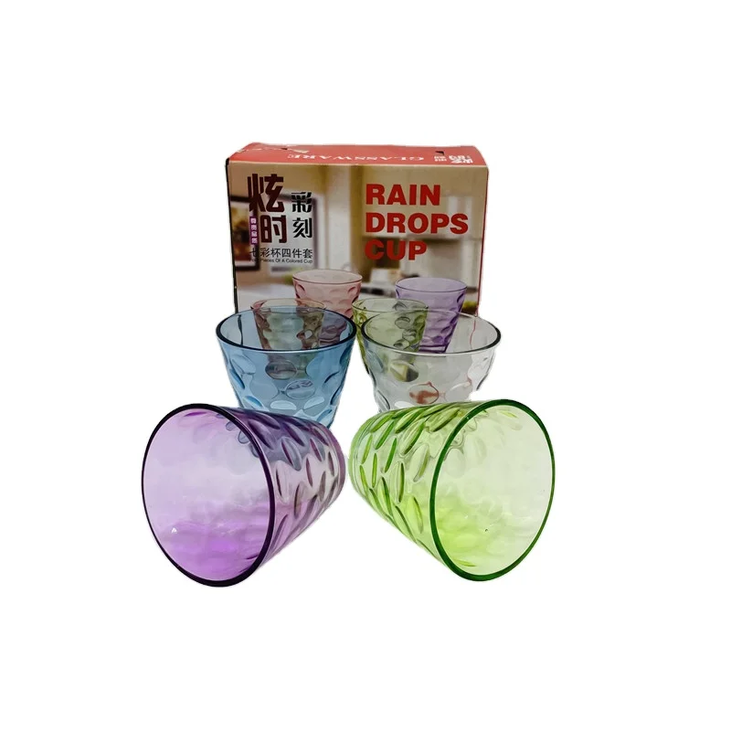 

Low price guaranteed quality professional 4 pieces of color translucent mugs, Transparent