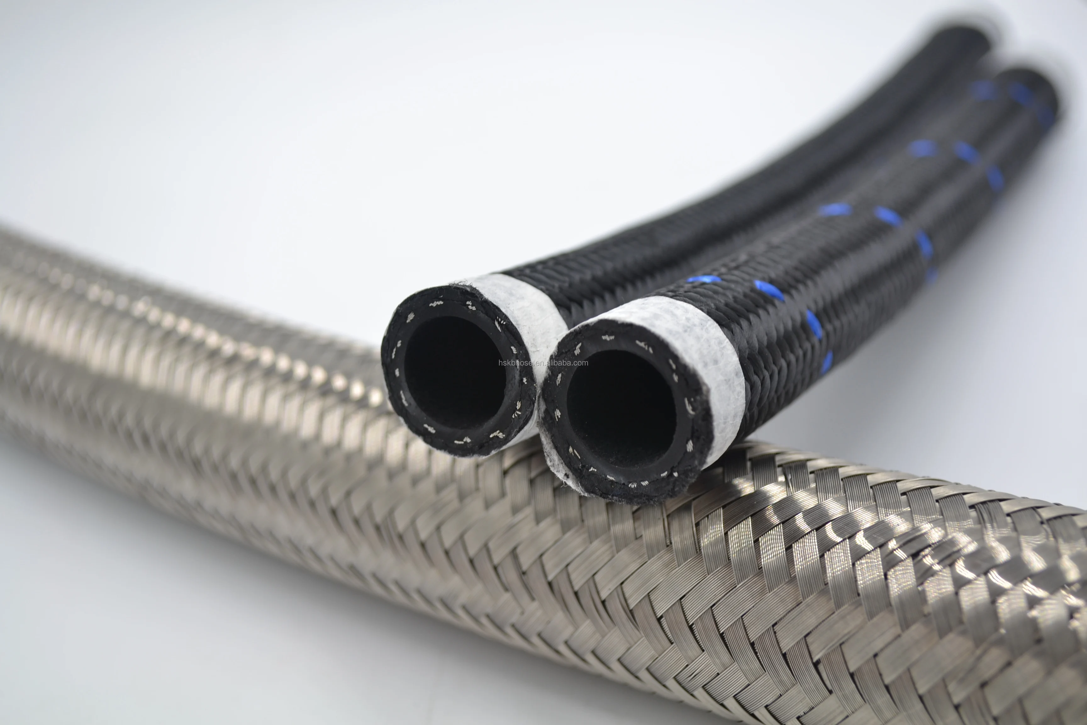 1m An10 Blue Color Line Black Nylon Braided Cpe/nbr Synthetic Rubber