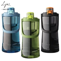 

one gallon gym double handle portable jug BPA free plastic fitness water bottle