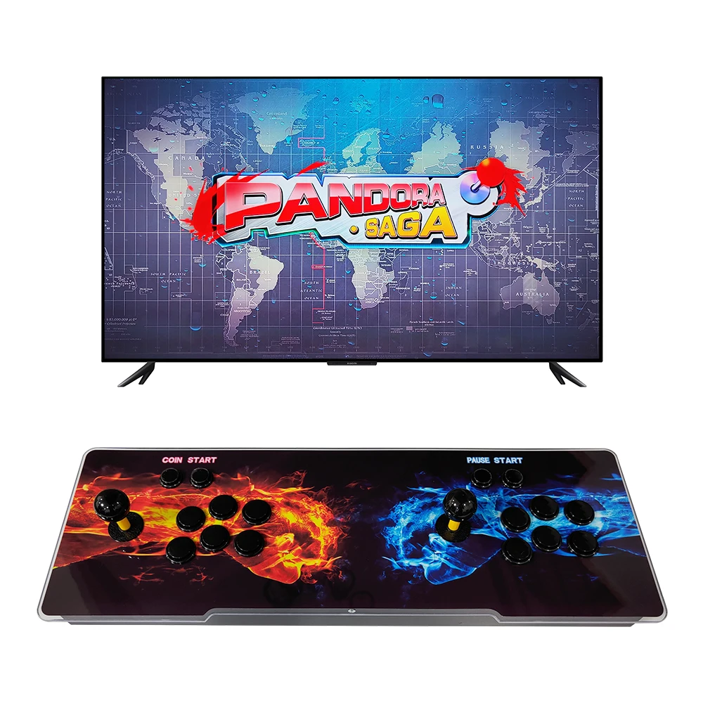 

2022 New 8800 in 1 Retro Pandora Saga 9S/9D Pro arcade games box double joystick High quality 4 players console