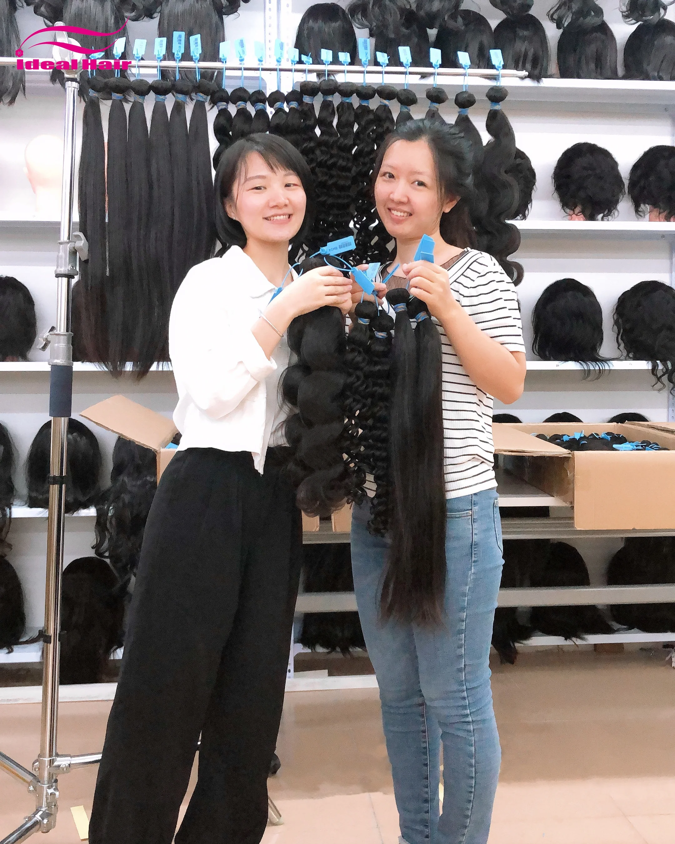 

Free Shipping to USA Ideal Wholesale Price Own Factory 100% Natural Color 1B Brazilian Human Hair Weave Bundle, Natural black,can be dyed any color