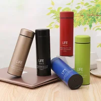 

Seaygift 18/8 Double-Walled 304 stainless steel water bottle 500ML thermos vacuum flasks travel tea bottles with infuser filter