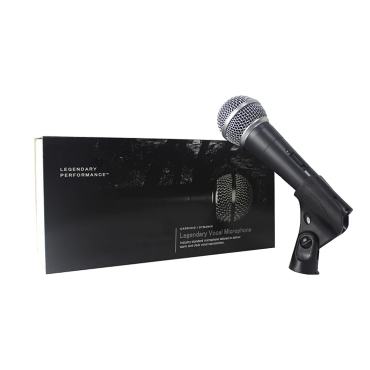 

Sinbosen wired dynamic microphone A-58 microphone interview studio for karaoke performance, Black