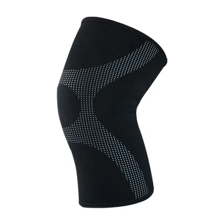 

professional protection Knitted knee sleeve jogging pain relief kneepad bracket
