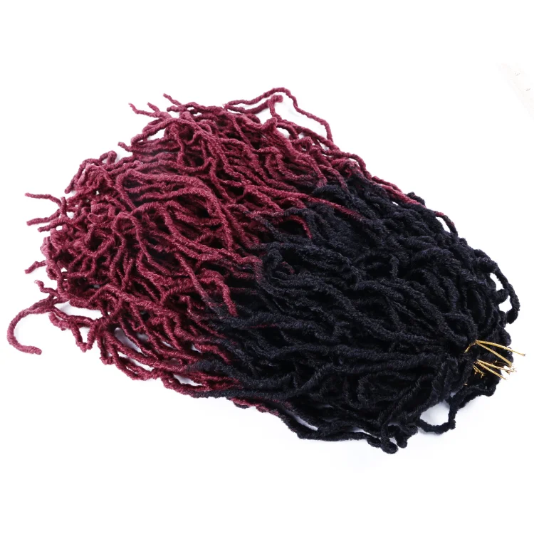 

Wholesale 613 Long Goddess Nu Faux Locs 14" 24 18 In 36 Inch Synthetic Crochet Braid Hair Bobbi Nu Locs