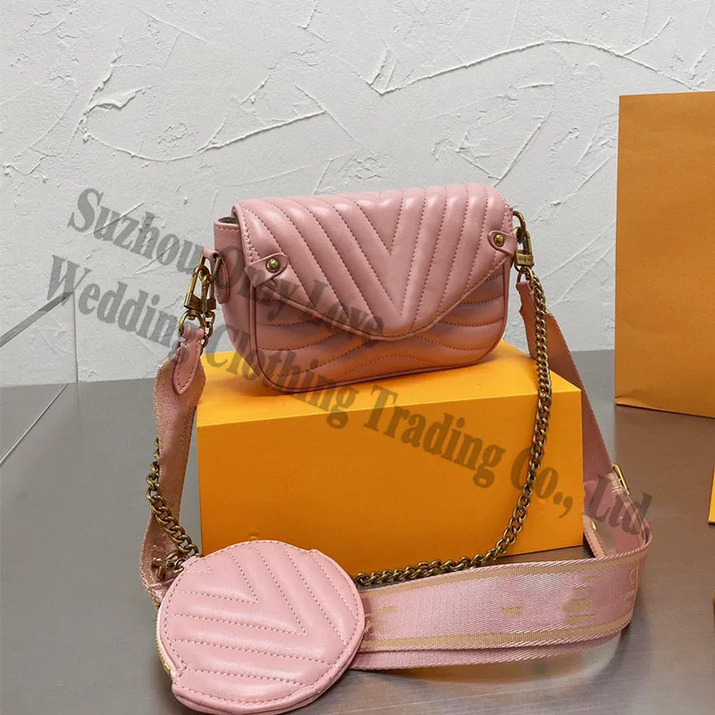 

2021 free shiping Flap Thread Square One-Shoulder Bags and Purse Wallet Bag Ladies Chain Canvas Real Leather Two hand Bag lady