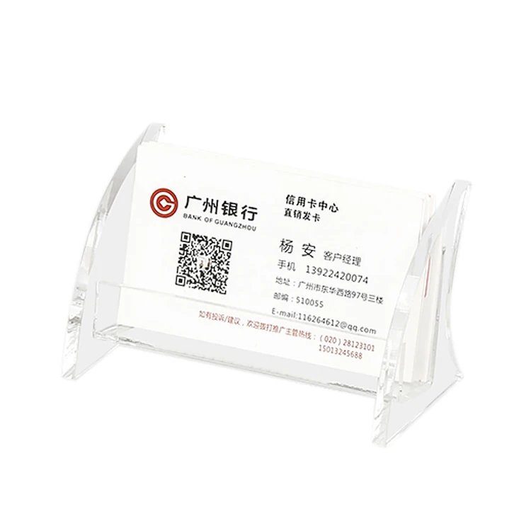 

Manufacturer Supplier Table Business Multifunction Card Transparent Holder Acrylic Table Card Holder