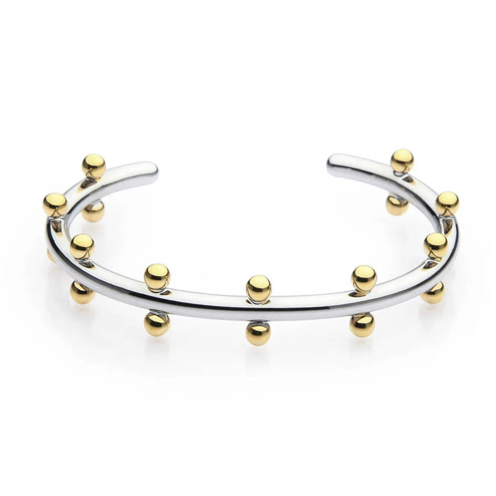 

Noeud Armband Gold Color Bracelet Manchette Bangles Metal Beads Cuff Bracelets & Bangle For Women Jewelry Pulseiras, Customized color