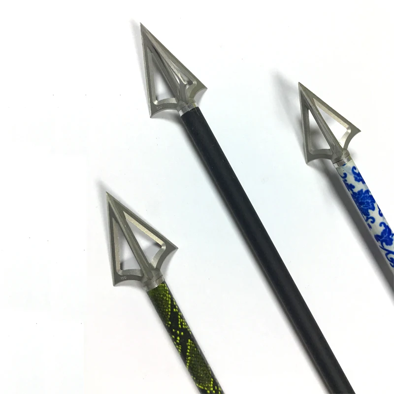 

Fixed Blade Hunting Archery Arrow 100 Grain X1 Broadheads Shooting A box of Six, Silver