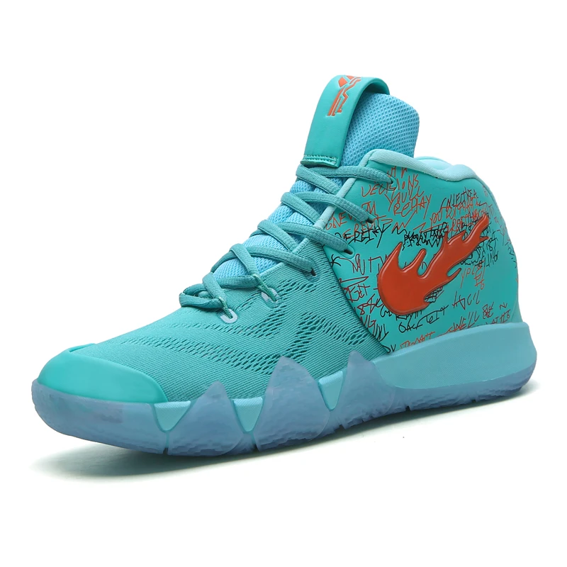 

Customized men's LOGO basketball shoes mix color breathable mesh indoor sports basketball shoes, Black