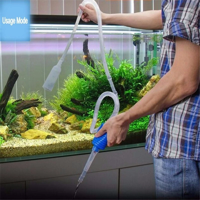 

Semi-automatic Aquarium Clean Vacuum Water Change Changer Gravel Aquarium Simple Fish Tank Vacuum Siphon Pump Cleaner, As picture or on your requirement