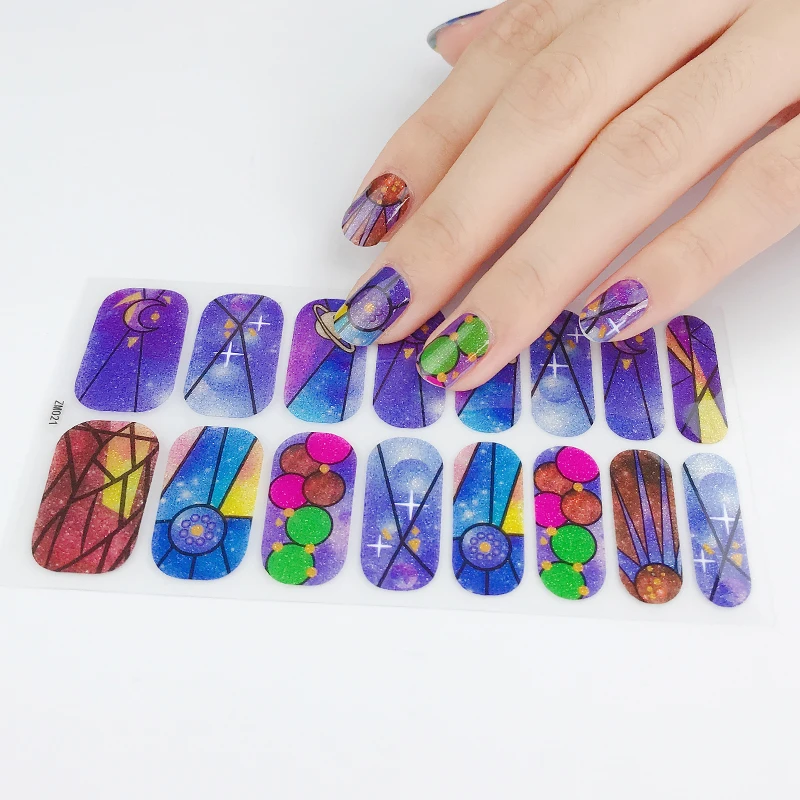 

Wholesale Non-toxic Halloween nail stickers Nail Art polish Sticker