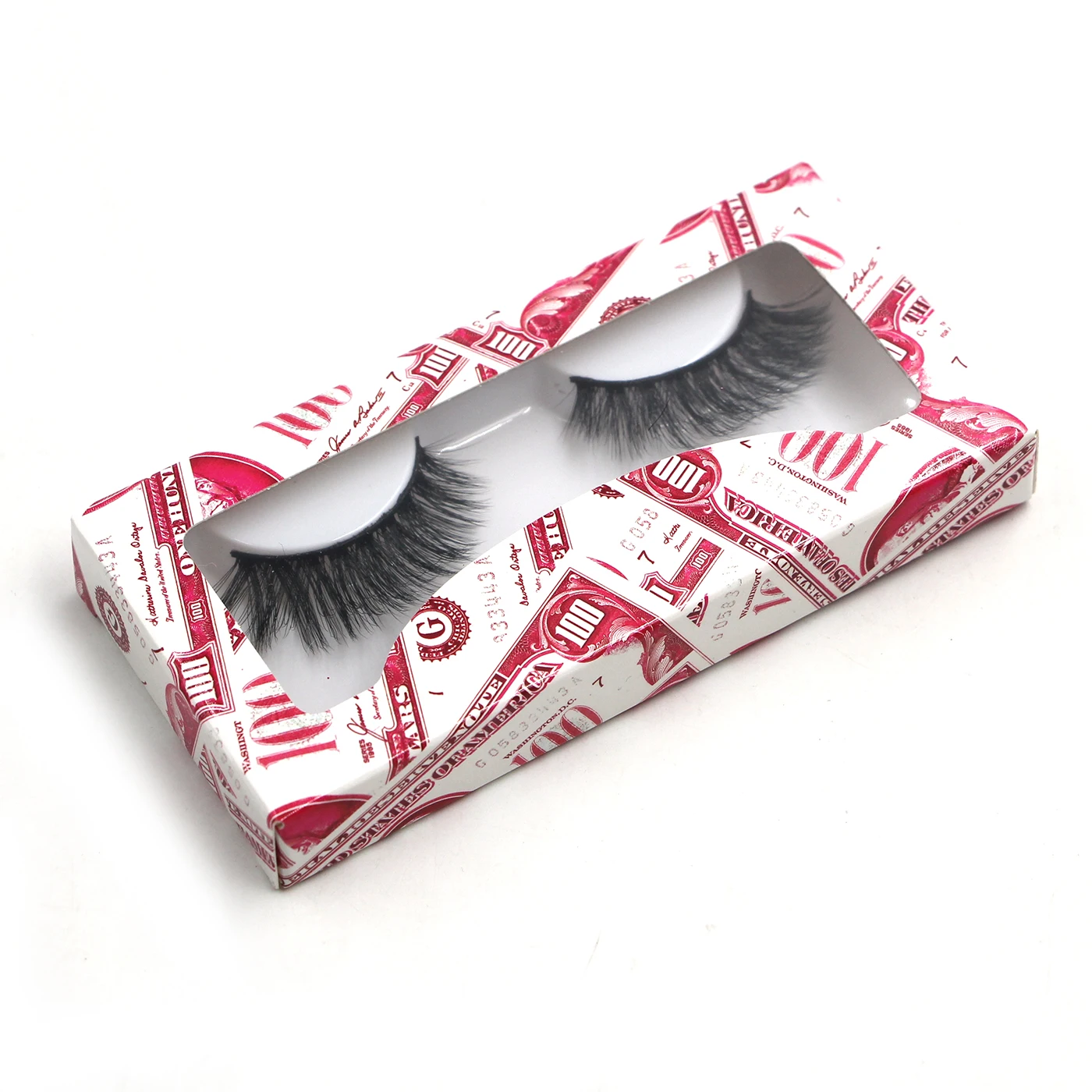 

Paper Box Lashes 6d Pink Money Eyelash Box, Black