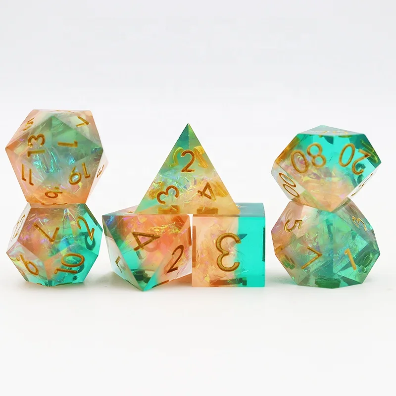 

Dnd Polyhedral Custom Dice Rpg sharp edge dice