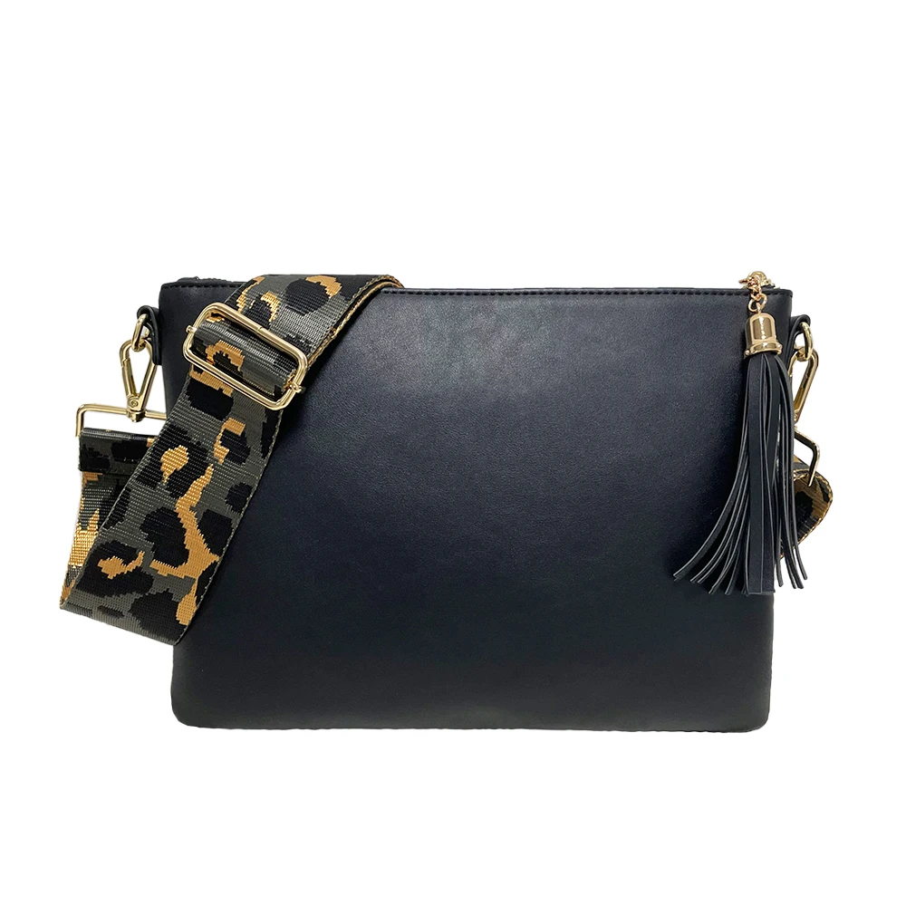 

2021 new designer luxury laptop crossbody bag shoulder bag with wide strap