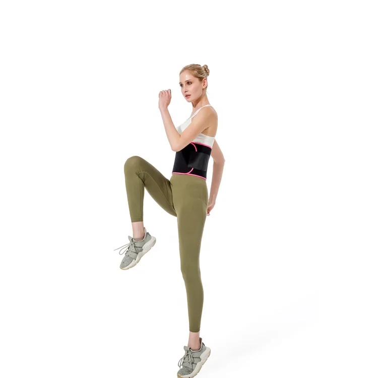 

Wholesale custom logo fitness 4kg waist support trimmer sweat belt slimming belt, Black