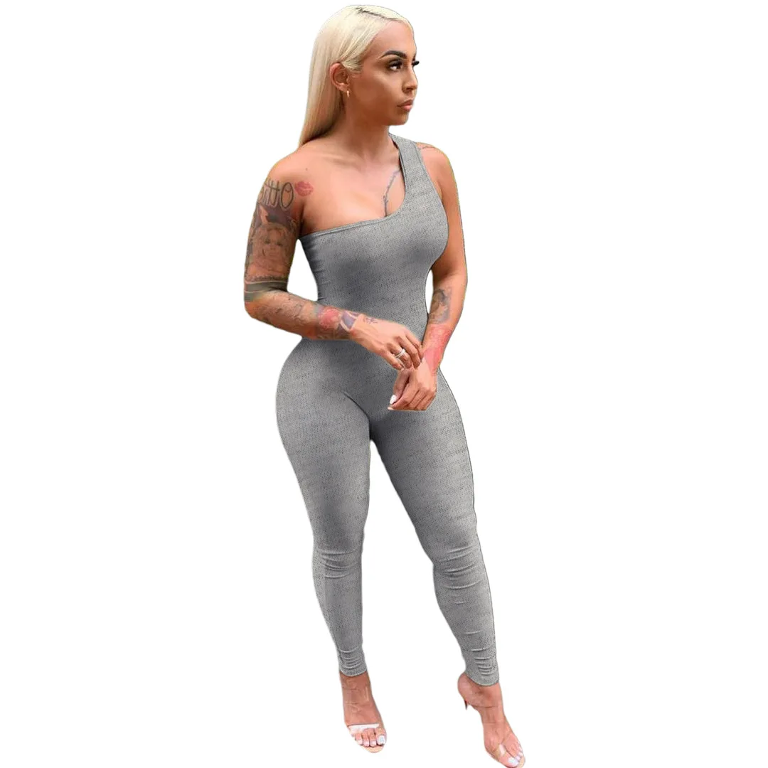 

Custom Jumpsuit One Shoulder One Piece Women Clothing