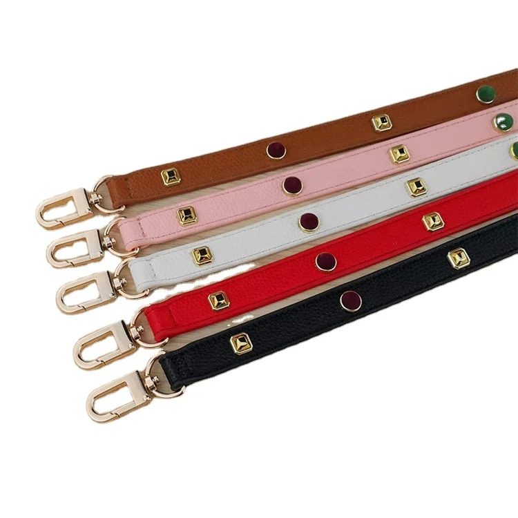 

Meetee B-S115 Bag Accessories Diagonal Adjustable Leather Chain Messenger Bag Shoulder Strap