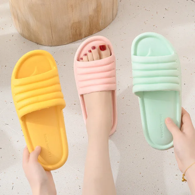 

Summer Women Indoor Slippers Floor Flat Shoes Indoor Eva Flip Flops Female Non-slip Bathroom Home Slippers