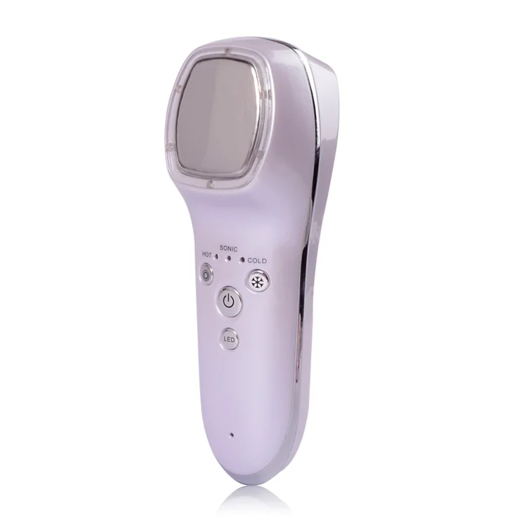 

photon facial massager hot and cold beauty instrument/Cold and hot hammering machine, White