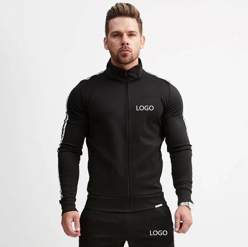 

Wholesale summer custom Mens Training Fitness Sweater Trousers Sports Track Suits two piece set Tracksuit for mens, Pls see the color column