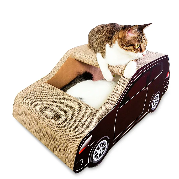 

SUV car shaped corrugated paper Cat scratch board Grinding claw toy pet supplies Cat nest